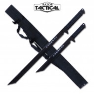 Black 28" & 18" Machete Set with Sheath {12/6/30*7*13/30}