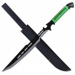 Green 28'' Machete 3mm Thickness with Sheath (20/10/30*15*7/31) Green 28'' Machete 3mm Thickness with Sheath (20/10/30*15*7/31)