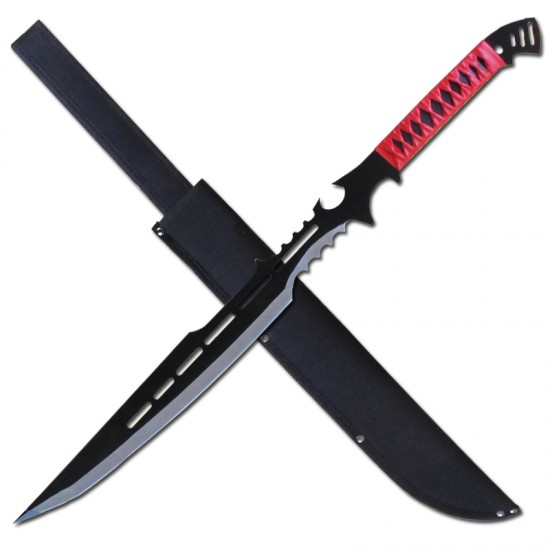 Red 28'' Machete 3mm Thickness with Sheath (20/10/30*15*7/31)