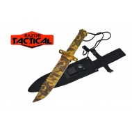 Yellow Camo 14.5'' Survival Knife with Kit and Sheath (24/12/17*15*13/37)