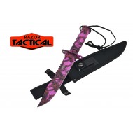 Pink Camo 14.5'' Survival Knife with Kit and Sheath (24/12/17*15*13/37)