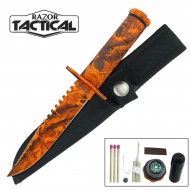 8.5" Survival Knife with Nylon Sheath (60/1/17*16*10/34)