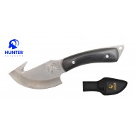 GUT HOOK HUNTING  KNIFE 7.25'' W/ SHEATH, BLACK (60/12/15*10*21/27)