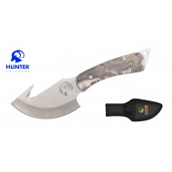GUT HOOK HUNTING  KNIFE 7.25'' W/ SHEATH, SNOW CAMO  (60/12/15*10*21/27)