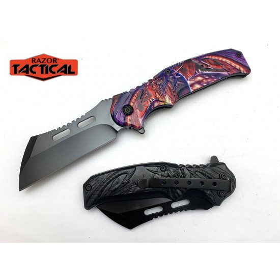 Purple Action Assist Knife ABS Handle (120/12/13*10*17/36)