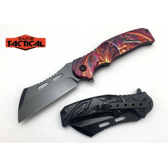 Red Action Assist Knife ABS Handle (120/12/13*10*17/36)