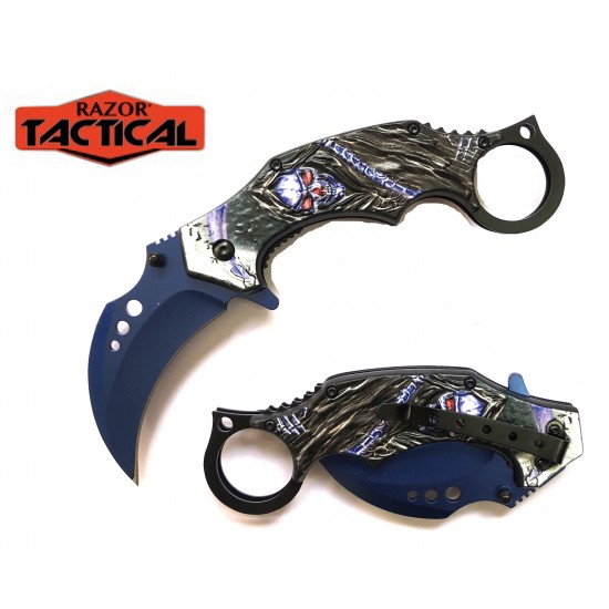 Blue Action Assist Knife ABS Handle (120/12/13*11*18/40LB)