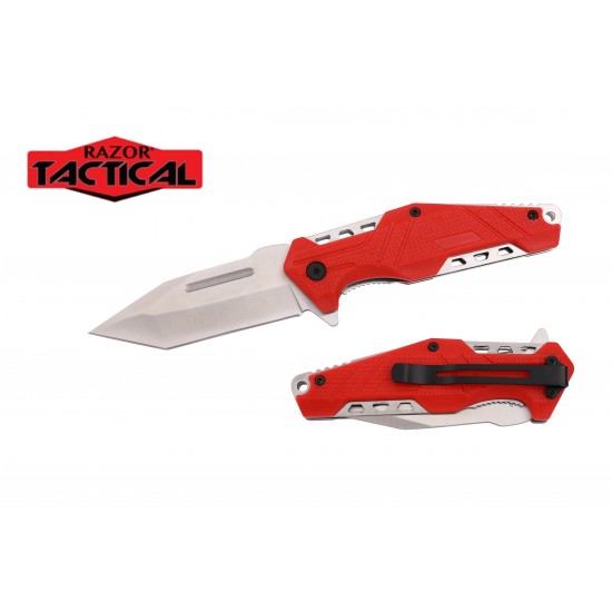 ** Discontinued ** Spring Assist Knife, 4.5" Closed Red (120/12/12*8*17/36)