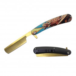 5" Closed Spring Assist Razor Knife Dragon (120/12/13*9*16/34)
