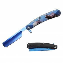5" Closed Spring Assist Razor Knife Deer (120/12/13*9*16/34)