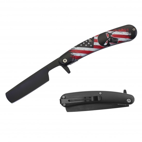 5" Closed Spring Assist Razor Knife Punisher (120/12/13*9*16/34)