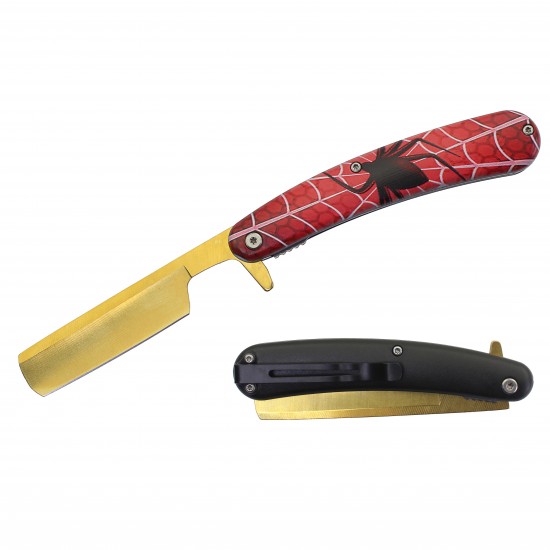 5" Closed Spring Assist Razor Knife Spider (120/12/12*8*17/33)