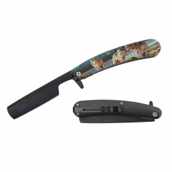 5" Closed Spring Assist Razor Knife Wolf (120/12/13*9*16/34)