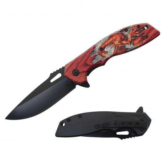 Dragon Assisted Knife w/ABS Handle 8.25" overall. (120/12/11*8*17/37)