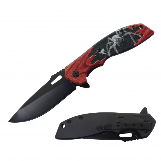 Spider Assisted Knife w/ABS Handle 8.25" overall. (120/12/11*8*17/37)