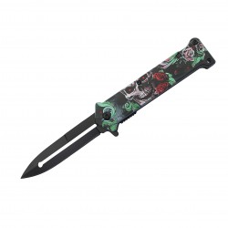 Skull Assisted Knife w/ABS Handle Removable Metal Pocket Clip (120/12/12*9*16/33) 