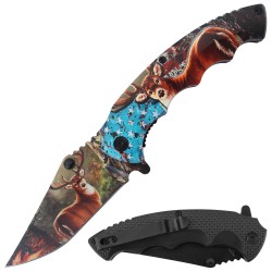 Assisted Knife 3D Print Deer Plastic Handle 4.5" closed.(100/10/12*12*12/31) Assisted Knife 3D Print Deer Plastic Handle 4.5" closed.(100/10/12*12*12/31)