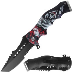 Assisted Knife 3D Print Plastic Handle 4.5" closed. (120/12/13*10*17/42)