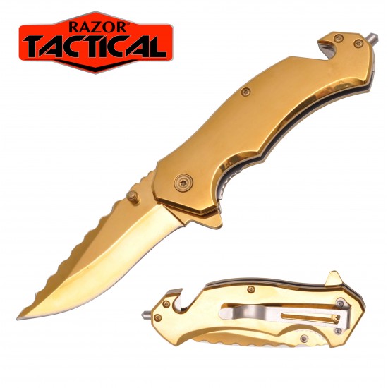 Titanium Spring Assisted Rescue Knife (60/12/12*10*7/31)