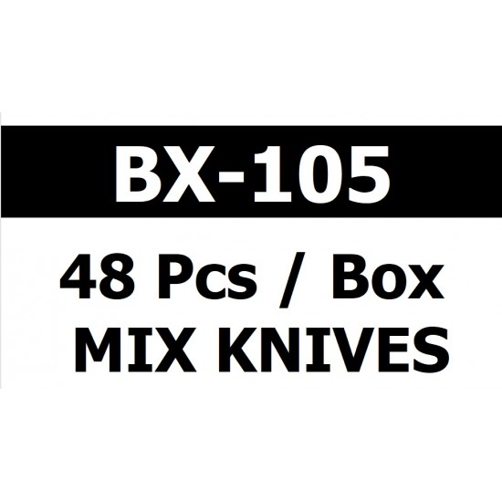 Razor Tactical Box of 48 Assorted Knives (10.5*6.5*4.75/12.1) 