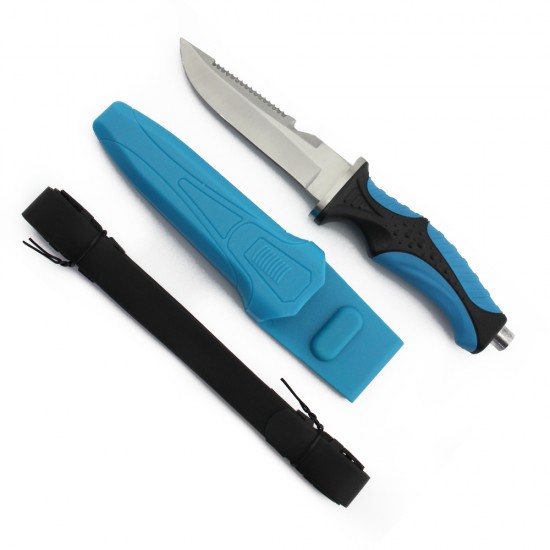 DIVING KNIFE 9.5'' WITH SHEATH, BLISTER PACK.