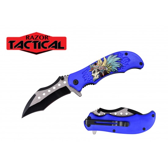 4.5" Spring Assist Pocket Knife ABS Handle (120/12/13*10*17/42)