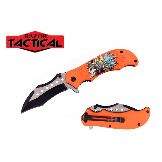 4.5" Spring Assist Pocket Knife ABS Handle (120/12/13*10*17/42)