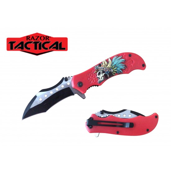 4.5" Spring Assist Pocket Knife ABS Handle (120/12/13*10*17/42)