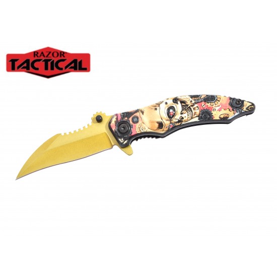 Spring Assist Knife, 4.5" Closed (120/12/12*8*17/35).