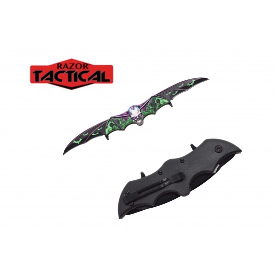 Skull BAT Double Blade Knife 13.5" Overall (72/12/15*10*12/41)