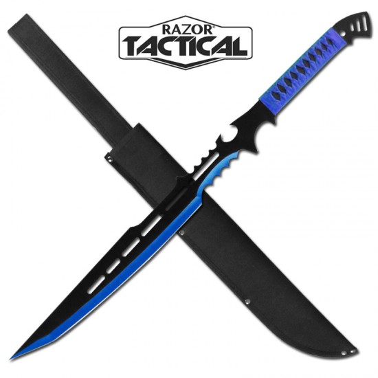 Blue 28'' Machete 3mm Thickness with Sheath (24/12/31*15*12/48)