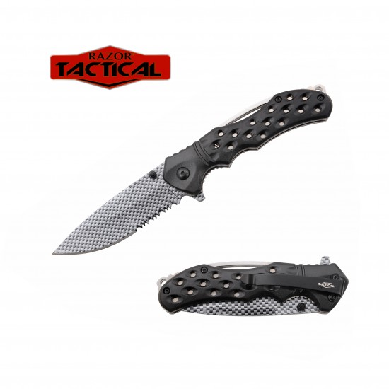 ** Discontinued ** Carbon Fiber Knife w/ABS Handle NO SPRING (120/12/12*9*16/38)