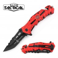 Fire Fighter Folding Knife w/ Aluminum Handle (120/12/12*9*16/40)