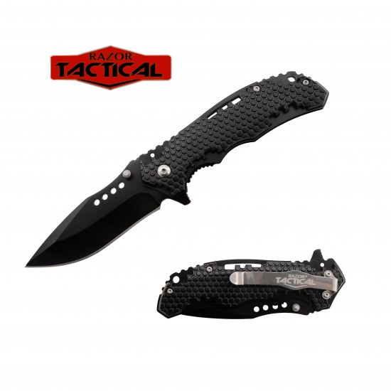 Honey Comb / Black Blade Assisted Knife w/ABS Handle (120/12/12*9*16/38)