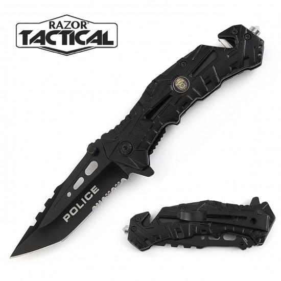 Police Folding Knife w/ Aluminum Handle (120/12/12*9*16/40)