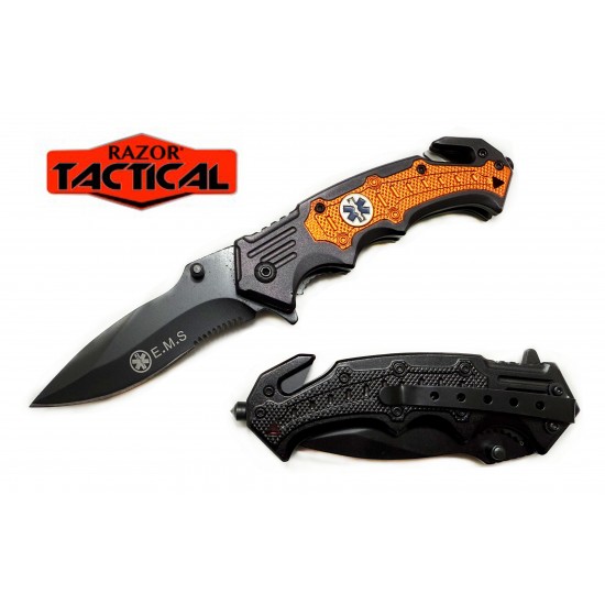 EMS Spring Assist Pocket Knife w/ Metal Handle (60/12/17*10*7/27)