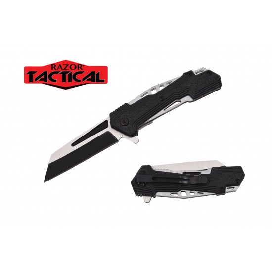 Spring Assist Knife, Coping Blade ABS Handle 4.5" Closed. (120/12/13*10*17/36)