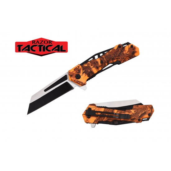 Spring Assist Knife, Coping Blade ABS Handle 4.5" Closed. (120/12/13*10*17/36)