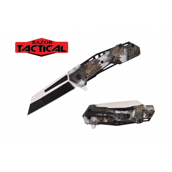 Spring Assist Knife, Coping Blade ABS Handle 4.5" Closed. (120/12/13*10*17/36)