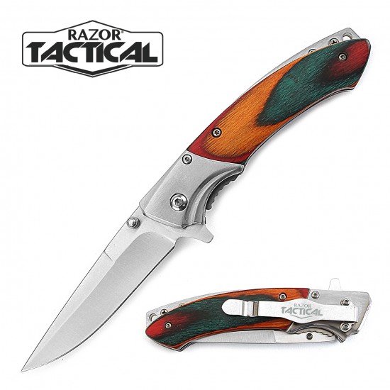 Green Wood Assist Knife 4.5'' Stainless Steel Handle (120/12/12*9*16/40)