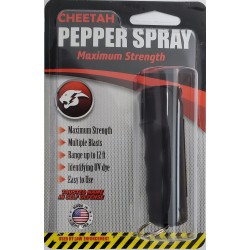 Cheetah 1/2 oz Black Hard Shell FLIP TOP Key chain Pepper Spray (200/24X14X18/31) Cheetah 1/2 oz Black Hard Shell FLIP TOP Key chain Pepper Spray (200/24X14X18/31)