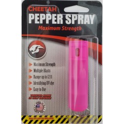 Cheetah 1/2 oz Pink Hard Shell FLIP TOP Key chain Pepper Spray (200/24X14X18/31) Cheetah 1/2 oz Pink Hard Shell FLIP TOP Key chain Pepper Spray (200/24X14X18/31)