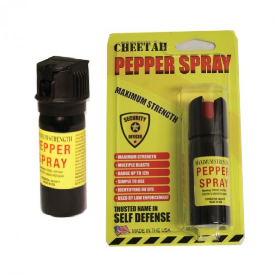 CH-37F  2 oz Cheetah Pepper Spray Fliptop