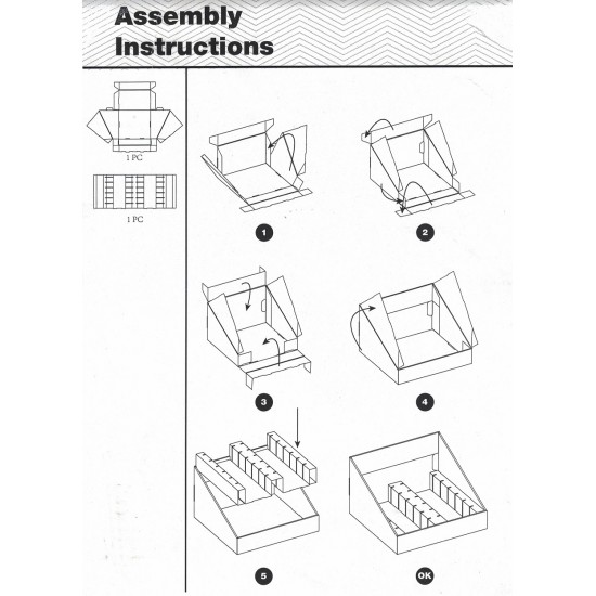 Cardboard Display Only.. Holds 12 Blisters Items (40/1/38*28*5/32)