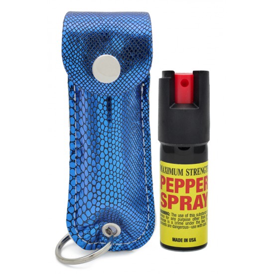 BLUE SNAKE Cheetah 1/2 oz Keychain Pepper Spray (200/24X14X18/28)