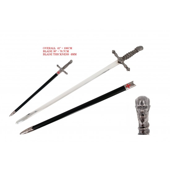 KING SWORD 38'' WITH SCABBARD (FL18922)