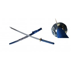 Blue 41" Full Tang, Hand Forged Dragon Sword (10/-/43*7*18/40) Blue 41" Full Tang, Hand Forged Dragon Sword (10/-/43*7*18/40)