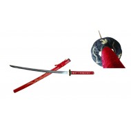 Red 41" Full Tang, Hand Forged Dragon Sword (10/-/43*7*18/40)