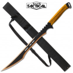 ORANGE 27'' MACHETE WITH SHEATH (20/10/29*15*9/36) ORANGE 27'' MACHETE WITH SHEATH (20/10/29*15*9/36)