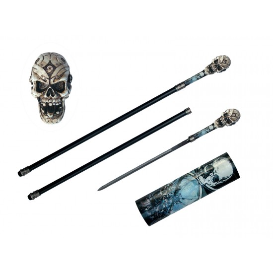 SKULL CANE SWORD 37''  (12/-/40*15*10/25)